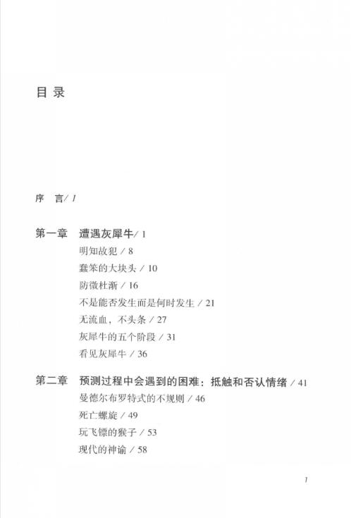 灰犀牛目录1