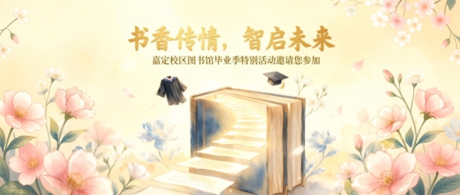 书香传情，智启未来 | 嘉定校区图书馆毕业季特别活动邀请您参加
